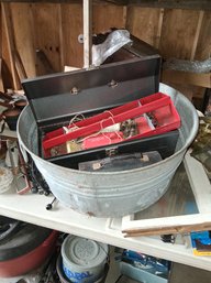 Mix Tool Lot As Found Big Metal Round Feeder