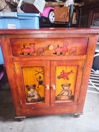 Beautiful Hand Painted Wooden Cabinet