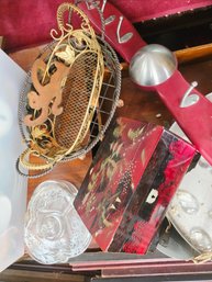 This Lot Of 5 Items, One Is A Gorgeous Oriental Jewelery Box