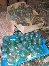 As Found Vintage All The Installers Blue And Clear Glass