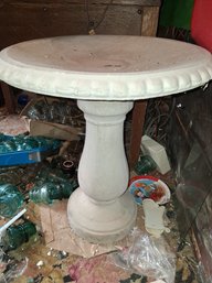 Nice Heavy Two-piece Cement Bird Bath