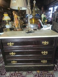 Gorgeous Marble Top Dresser, Chest Of Drawers