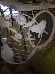 White Colored Metal Items, Garden