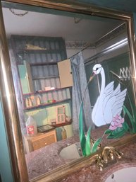 Large Stained Glass Mirror