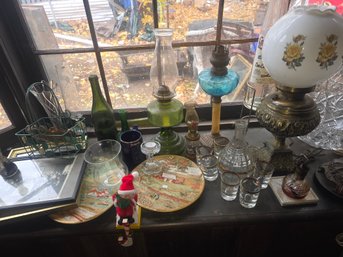 All The Items On This Picture, Lamps, Decanter Set...