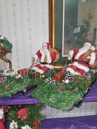 2 Santa Displays Pieces
