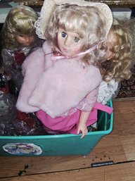 Loaded Tub Of Antique Dolls