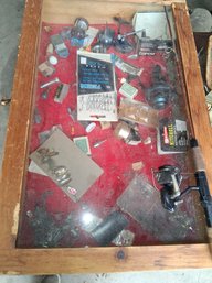 Antique Glass Display Case Load It With Fisherman Treasures