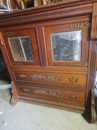 Antique Murphy Bed - Wall Frame Only, Empty Inside