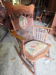 Amazing Antique Spindles  Rocking Chair