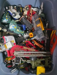 This Large Tub Filled Either Vintage Die Cast Cars