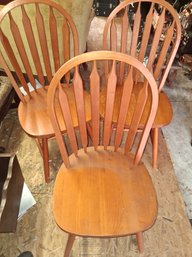 Gorgeous Set Of Four Kitchen Chairs Found In Barn