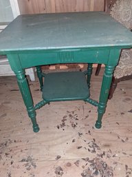 Antique Solid Wooden Retro Carved Table