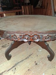 Antique Carved Oval Table