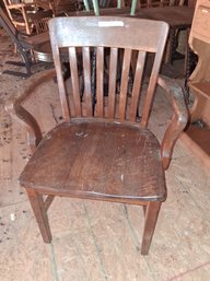 Astonishing Large Antique Oak Desk Chair