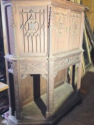 Astonishing Carved Large French Gothic Revival Cupboard,  Cabinet