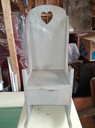 Cute Solid Wooden Kids Rocker