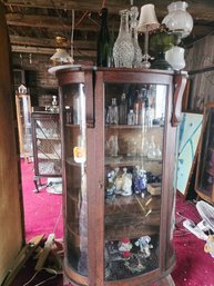 Just Contents Of This Curio: Antique Bottles, Glass