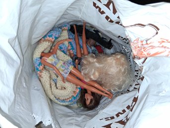 As Found Loaded Bag Of Barbies