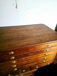Antique Plan Chest, Flat File Cabinet