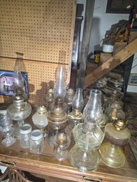 Large Collection Of Antique, Rare Oil Lamps