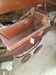 Antique Wooden Doll Carriage