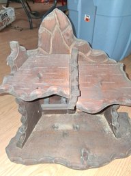 Stunning Antique Nativity Display Crib