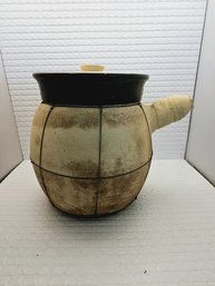 Large Japanese Earthware Clay Cooking Pot