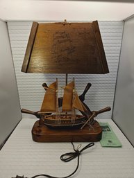 Wooden Boat Lamp