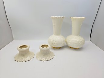 Formalities By Baum Bros Bubble Vases And Matching Candle Holders
