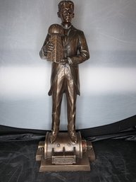 12-inch  Metal Collectible Statue Of Nikola Tesla