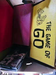 Box Filled With Board Games: Taboo, Go, Scrabble...