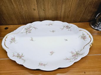 Beautiful Haviland Limoges Porcelain Large Oval Platter 18.5'