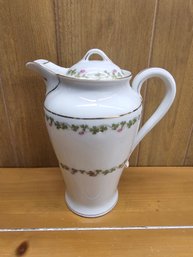 Rare Basset Austria Limoges Antique Limoges Porcelain Chocolate Pot