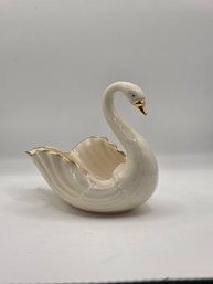 Vintage Lenox Porcelain Swan Trinket Dish