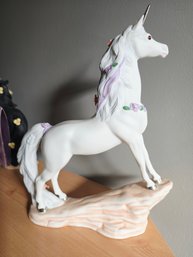Princeton Gallery (affiliated With Lenox)  'Love's Pride' Porcelain Unicorn Figurine