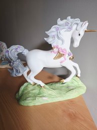 Vintage 'Love's Messenger' Unicorn Sculpture By Princeton Gallery