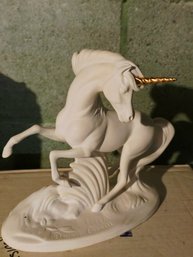'The Spirit Of Romance' Unicorn Figurine, Created In 1986 By Artist David Cornell For The Franklin Mint