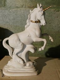 1985 'The Messenger Of Love' Porcelain Unicorn Figurine Sculpted By David  Cornell For The Franklin Mint