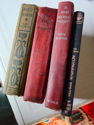 Four Vintage And Antique Books Including  1917 Hardcover Book Titled Over The Top By Arthur Guy Empey