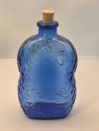 Vintage Libbey Cobalt Blue Glass Bottle