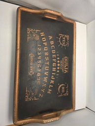 Copper-colored Ouija Board Serving Tray/ Table