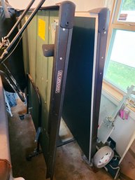 Foldable Harvard Brand Table Tennis (ping Pong) Table Stored In An Upright Position