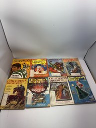 Collection Of Eight Vintage Children's Digest Magazines Featuring Colorful, Illustrated Covers From The 1960s