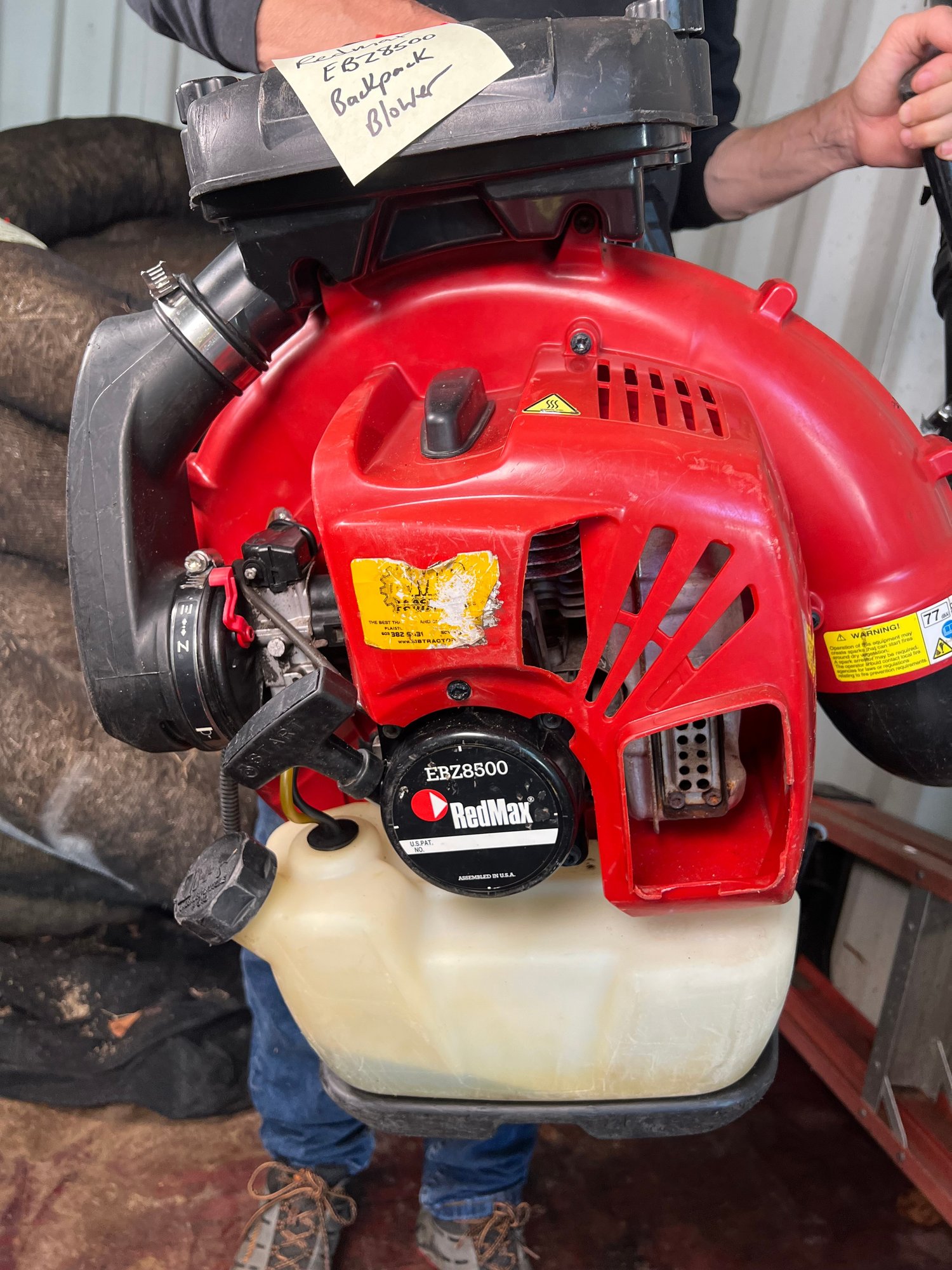 125 - REDMAX EBZ8500 BACKPACK BLOWER #29405 | Auctionninja.com