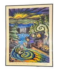 SIGNED 1/300 KUZ PRINT IN HIGH END FRAME (4C)