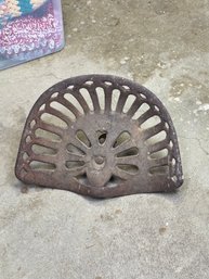 (120A) ANTIQUE METAL TRACTOR SEAT