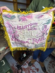 (28D) VINTAGE MOHAWK TRAIL PILLOW COVER, AS IS- AS SHOWN