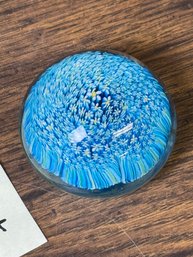 (38A) MADE IN MURANO ITALY, MILLEFIORI (THOUSAND FLOWERS) PATTERN PAPERWEIGHT
