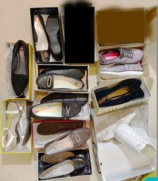 Lot Of 10 Pairs Of Womens Shoes Size 9.5 / 10. Skechers, Ann Klein, Musshoe, Easy Spirit. Most UNWORN/NEW